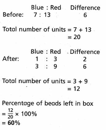 Susan had a box of blue beads and red beads in the ratio